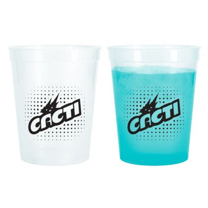  Custom 16 oz Color Changing Stadium Cup- Green