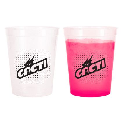  Custom 16 oz Color Changing Stadium Cup- Red