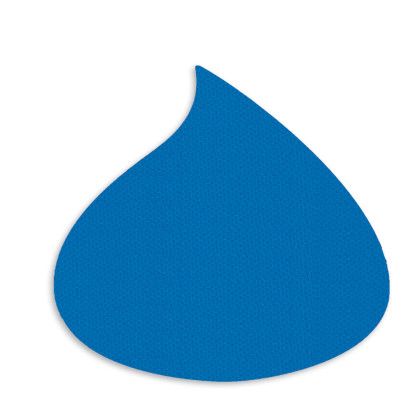 Custom Water Drop or Flame Jar Opener - Full Color - Blue