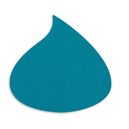 Custom Water Drop or Flame Jar Opener - Full Color - Teal