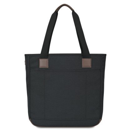 Custom Heritage Supply Co. Legacy Tote - Black Back View 