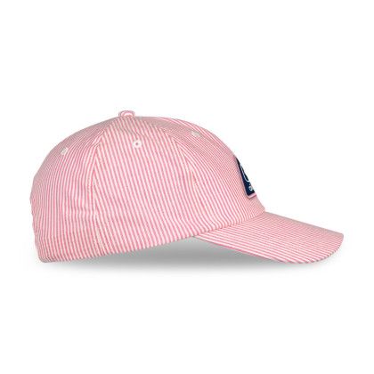 Custom Ahead Stewart Cap - Pink/White Side View Custom Ahead Stewart Cap - Pink/White Side View