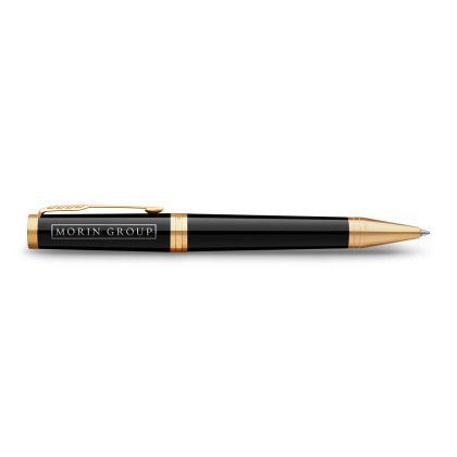 Custom Parker Ingenuity Ballpoint - Black/Gold 