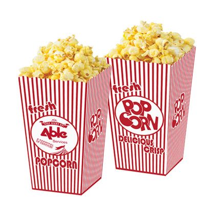 Custom Basketball Concession Snack Popcorn Box - Red/White Custom Basketball Concession Snack Popcorn Box - Red/White