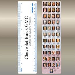 Custom 8" Plastic Presidents' Ruler Custom 8" Plastic Presidents' Ruler