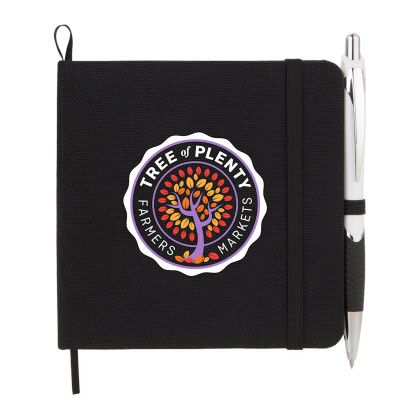 Custom 4.7" x 4.7" Remark Recycled Square Notebook - Black Custom 4.7" x 4.7" Remark Recycled Square Notebook - Black