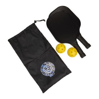 Custom Premium Pickleball Paddle and Ball Set - Black