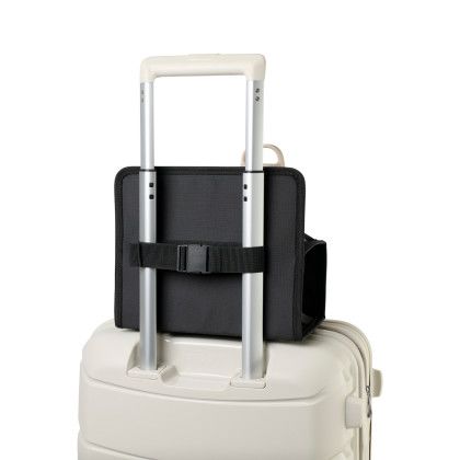 Custom Samsonite Travel Beverage Caddy - Black - Back View Custom Samsonite Travel Beverage Caddy - Black - Back View