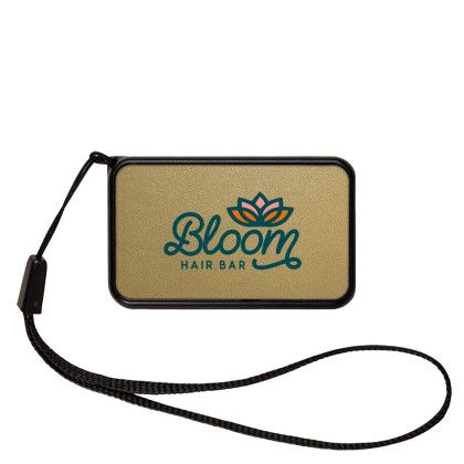 Custom UL 1000mAh NanoCharge Colorful Power Bank - Gold 