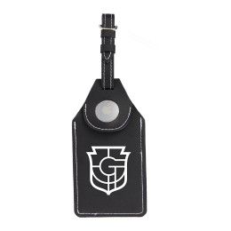 Custom Wander & Roam Luggage Tag with AirTag Holder - Black Custom Wander & Roam Luggage Tag with AirTag Holder - Black