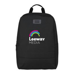 Custom Ripple Recycled 15" Computer Backpack - Black Custom Ripple Recycled 15" Computer Backpack - Black