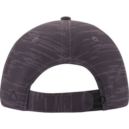 Custom Ahead The Streaker Performance Cap - Black/Charcoal Back View 
