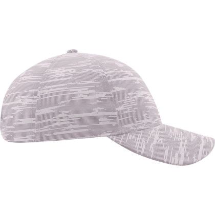 Custom Ahead The Streaker Performance Cap - White/Grey Side View 