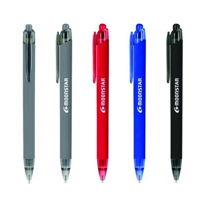 Custom Flex Recycled Ballpoint with Rubber Coating - All Color