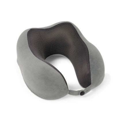 Custom Easy Go Foam Travel Pillow - Stone