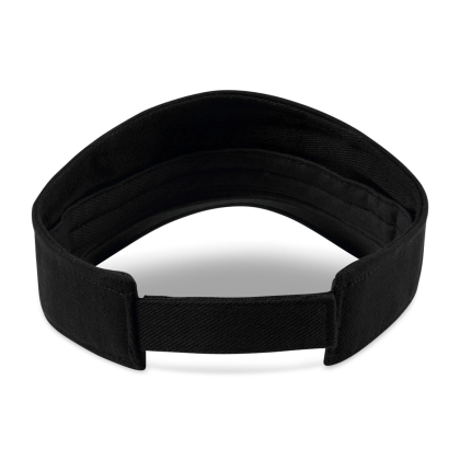 Custom Merrimack Hat Co. Sun & Sport Visor - Black - Back View