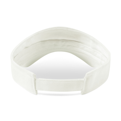 Custom Merrimack Hat Co. Sun & Sport Visor - White - Back View