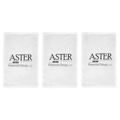 Custom Turkish Signature Midweight White Golf Towel  - White