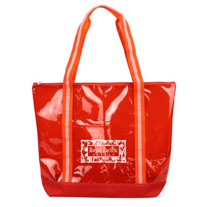 Custom Anaheim Clear Tote - Red Custom Anaheim Clear Tote - Red