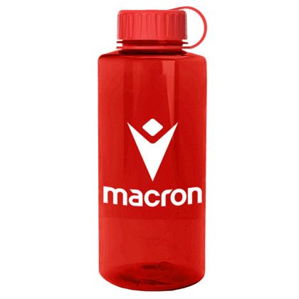 Custom Chains 36 oz Tritan Flair Bottle w/Drink-thru Lid - Transparent Red Custom Chains 36 oz Tritan Flair Bottle w/Drink-thru Lid - Transparent Red