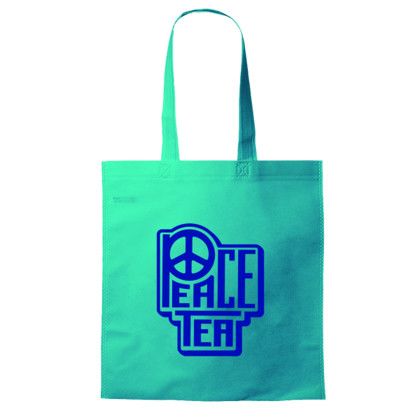 Custom Carina Popular Non-Woven Reusable Tote Bag - Teal 