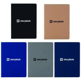 Custom Stitches Recycled Paper Notebook - All Colors 