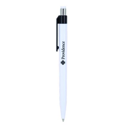 Custom On Point Recycled Ballpoint Pen - White
