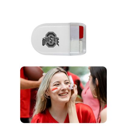 Custom Face Paint - Red/White
