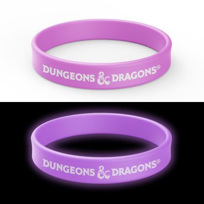 Custom Glow Silicone Bracelet - Purple