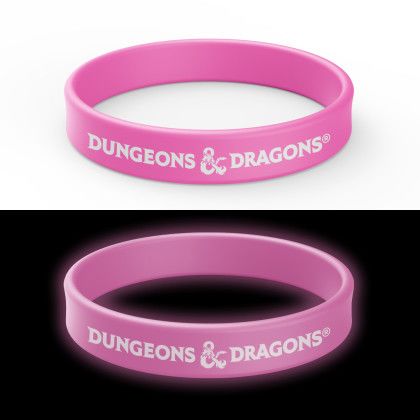 Custom Glow Silicone Bracelet - Pink