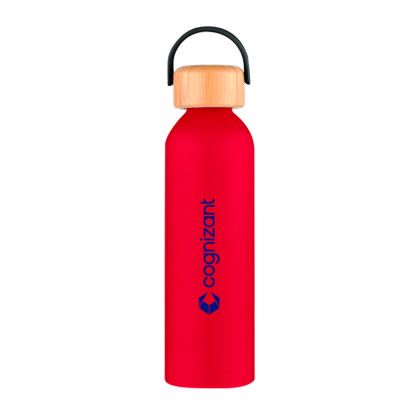 Custom Jackson 24 oz Recycled Aluminum Bottle - Red 