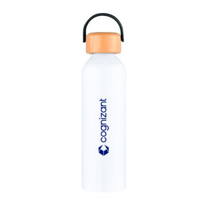 Custom Jackson 24 oz Recycled Aluminum Bottle - White