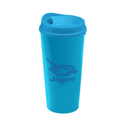 Custom Gear Grinder 20 oz Auto Tumbler - Cyan 