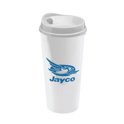 Custom Gear Grinder 20 oz Auto Tumbler - White 