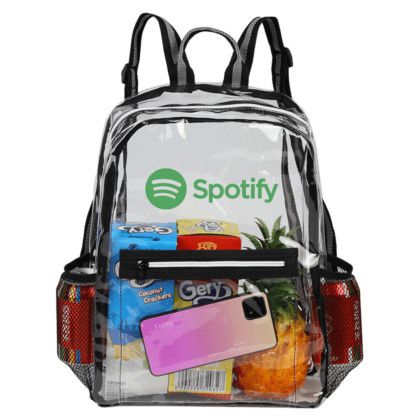 Columbus Clear Backpack - Clear - Lifestyle View