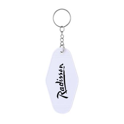 Custom Hotel California Keytag - White 