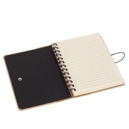 Custom Two-Tone Kraft Notebook - Open View 