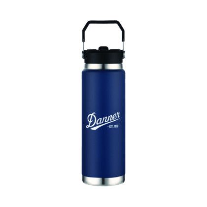 Custom Manchester 30 oz Vacuum Water Bottle - Navy 