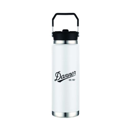Custom Manchester 30 oz Vacuum Water Bottle - White 