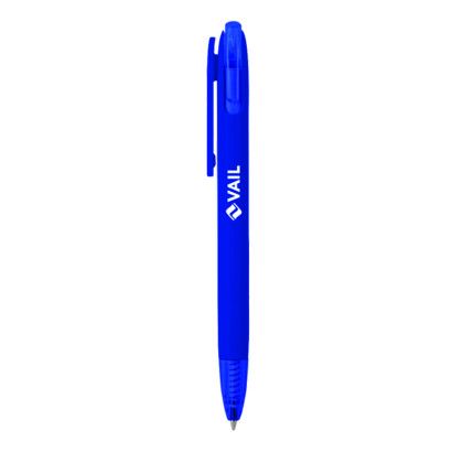 Custom Eclipse Recycled Ballpoint with Transparent Plunger - Blue