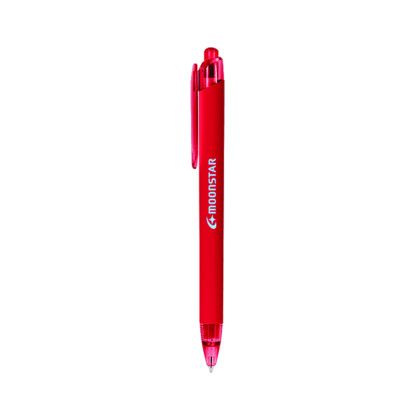 Custom Flex Recycled Ballpoint with Rubber Coating - Red