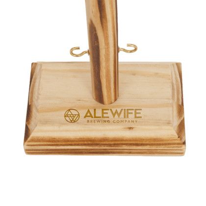 Custom Engraved Hoopsy Tabletop Ring Toss Game - Natural Base View 