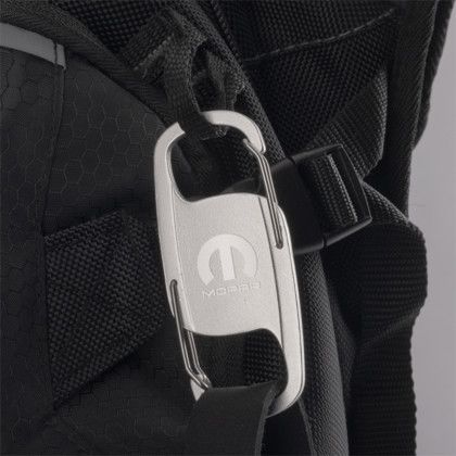 Custom Basecamp Duo-end Carabiner Clip - Silver Lifestyle View 