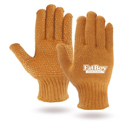 Custom Orange PVC Grip Freezer Gloves Custom Orange PVC Grip Freezer Gloves