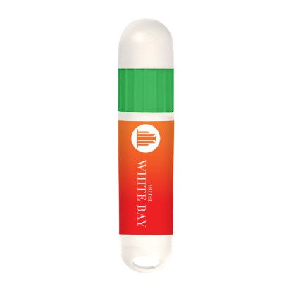 Custom Lip Balm With Sunstick - White with lime Custom Lip Balm With Sunstick - White with lime