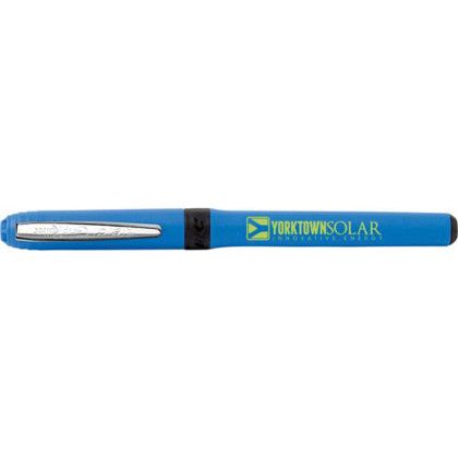 Custom BIC Grip Roller Pen - Blue With Black 