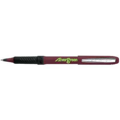 Custom BIC Grip Roller Pen - Burgundy With Black 