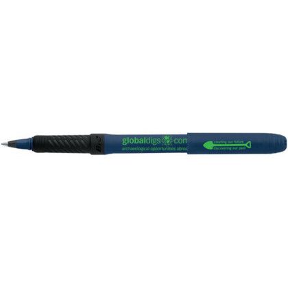 Custom BIC Grip Roller Pen - Navy With Black 