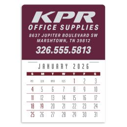 Custom Press-N-Stick Contemporary Calendar - Month page Custom Press-N-Stick Contemporary Calendar - Month page