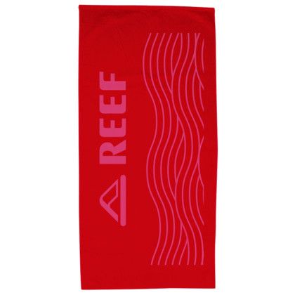 Custom Basic Weight Colored Beach Towel Tone on Tone - Red
